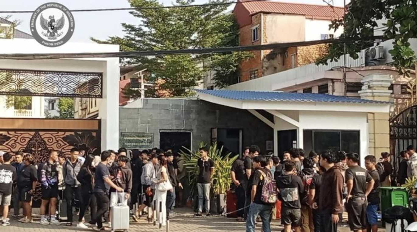 Bertambah, 1.726 WNI Korban Scam Padati KBRI Kamboja, Minta Dipulangkan